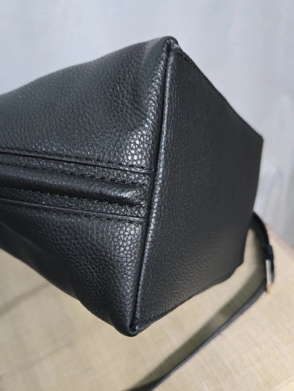 kate spade Black Pebbled Leather Hobo Shoulder Bag with Tassel